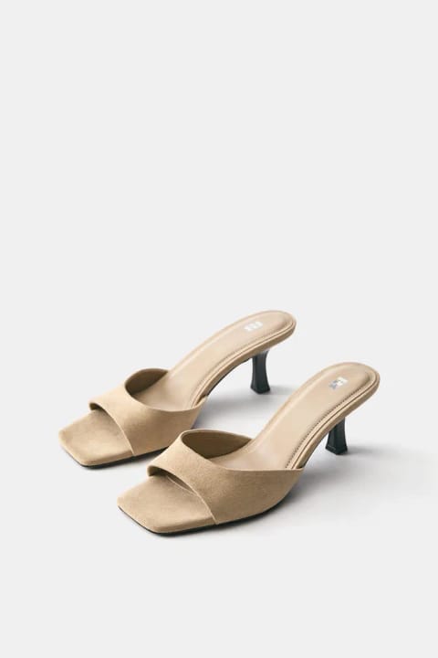 صندل موک پاشنهدار بدون پاشنه Pull&Bear