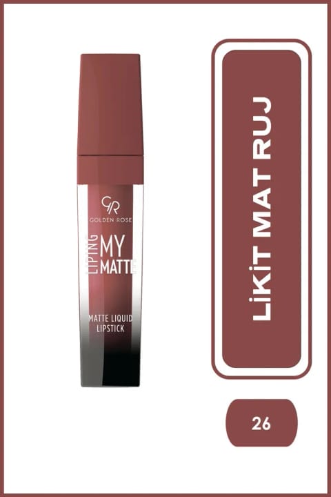 Golden Rose Liping My Matte - 26 - رژ لب مایع مات
