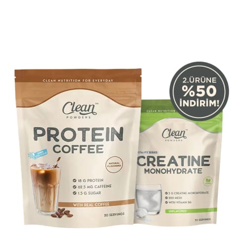 Clean Powders Protein Coffee + Creatine Monohydrate 150 Gr ترکیبی