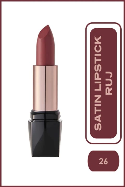 Golden Rose Satin Lipstick No: 26 - رژ لب ساتن با خاصیت مرطوبکنندگی