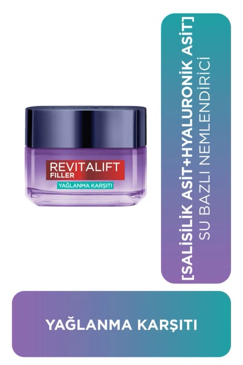 لورآل پاریس Revitalift Filler مرطوبکننده ژلی ضد چربی بر پایه آب