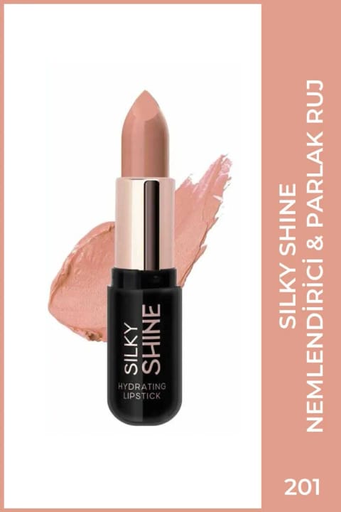 Golden Rose Silky Shine Hydrating Lipstick - رژ لب مرطوب‌کننده شماره 201