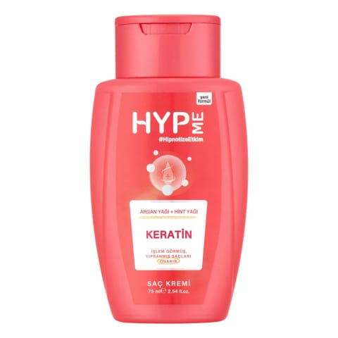 Hyp Me کرم نرمکننده ترمیمکننده مو با Keratin ۷۵ میلیلیتر
