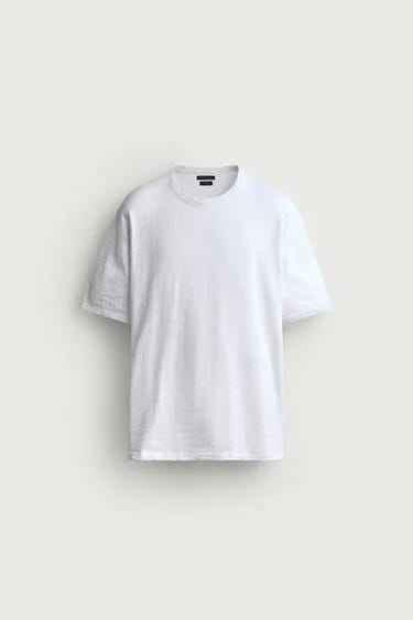 Zara تیشرت بافت دار