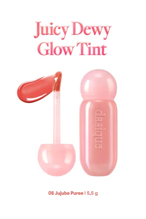 dasique تینت براق و مرطوبکننده با رنگی ملایم Juicy Dewy Glow — 05 Jujube Puree