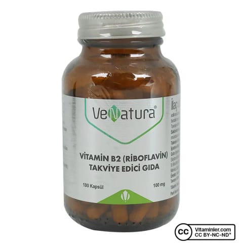 وناتورا Vitamin B2 (Riboflavin) 100 کپسول