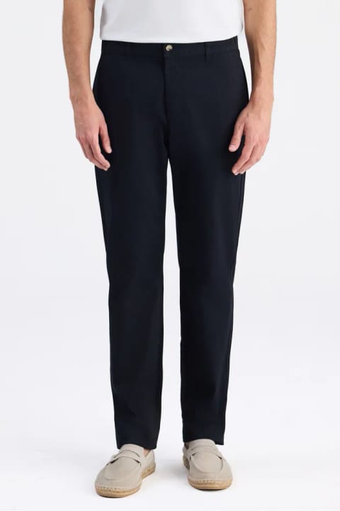 D'S Damat شلوار چینو گاباردین مشکی فیت راحت