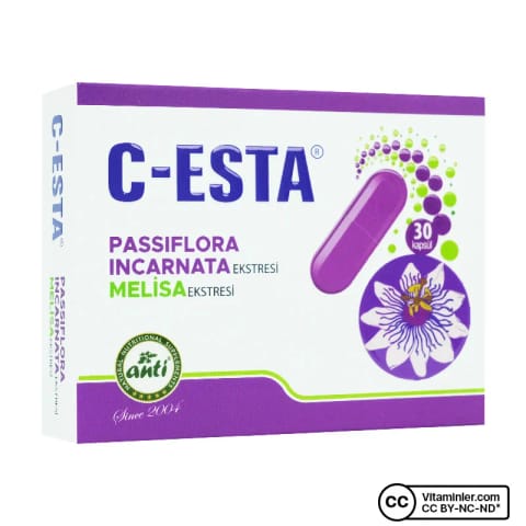 Anti C-Esta عصاره گل ساعتی و بادرنجبویه 30 کپسول
