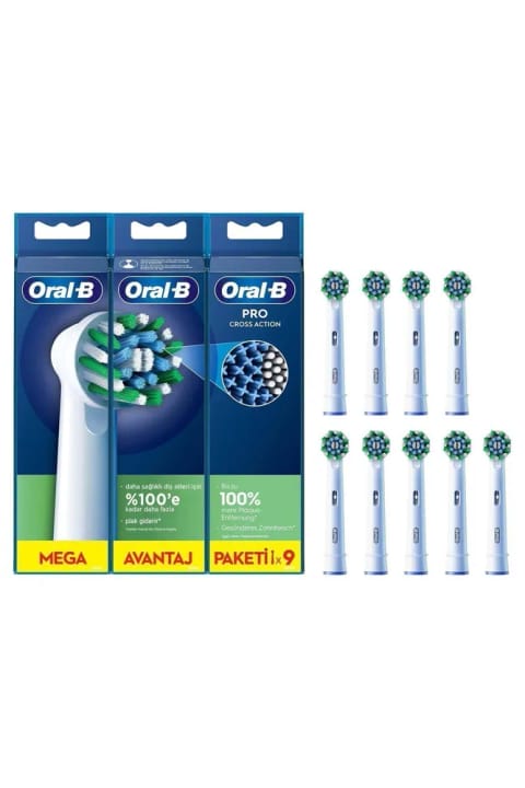 Oral-B Pro Cross Action ۹ عددی سر جایگزین مسواک EB50