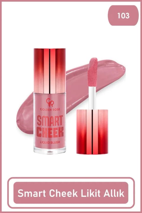 Golden Rose Smart Cheek Liquid Blusher 103 - رژگونه مایع صورتی ۶ میلیلیتر