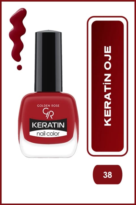Golden Rose Keratin Nail Color - 38 - لاک ناخن کراتینه