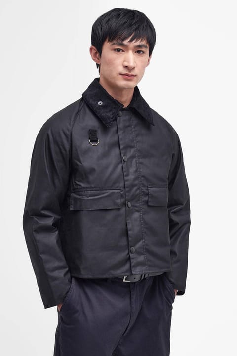 Barbour مدل Spey Slim Yağlı Ceket BK71 Black