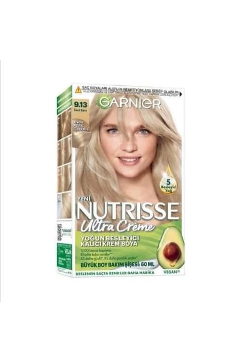 رنگ موی Garnier Nutrisse Ultra Creme شماره 9.13 زرد مرواریدی