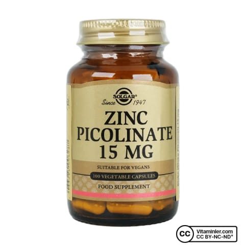 Solgar Zinc Picolinate 15 Mg 100 کپسول