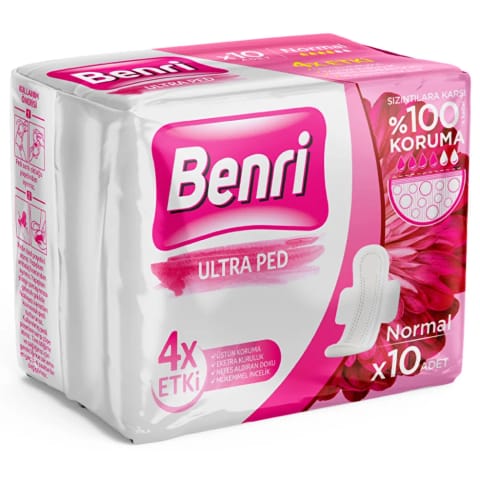 Benri نوار بهداشتی معمولی ۱۰ عددی