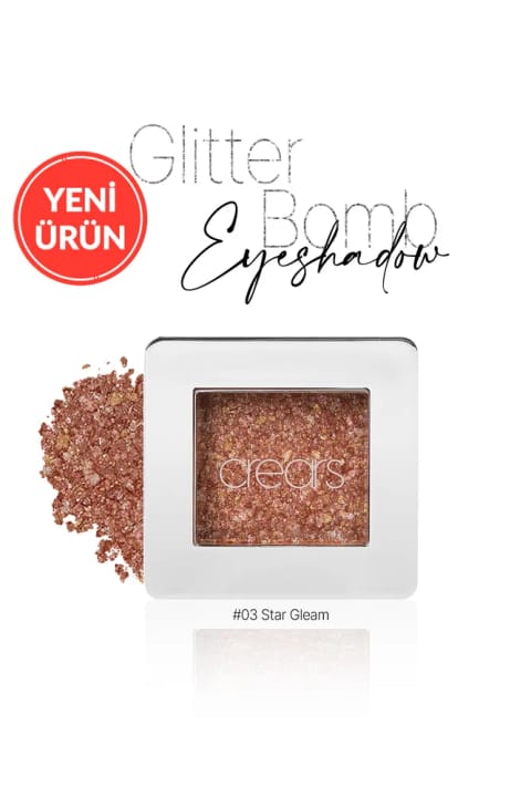 Cre'ars سایه چشم تکی Glitter Bomb با درخشش جواهر — 03 Star