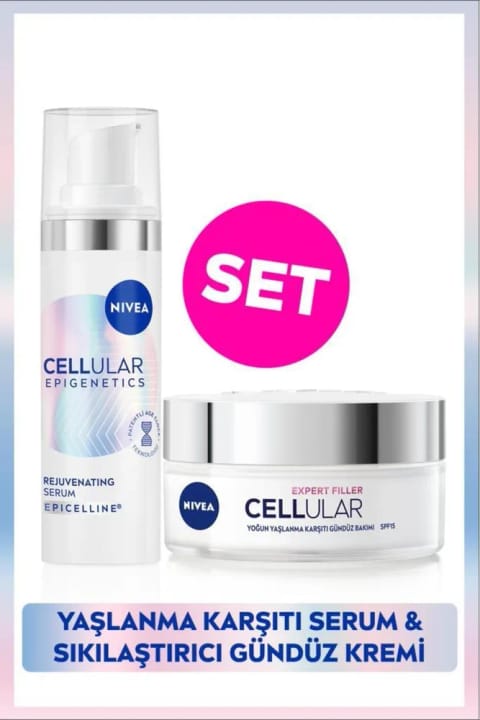 NIVEA Cellular Epigenetics Rejuvenating ضد پیری سرم 30ml و کرم روز Cellular Expert Filler 50ml