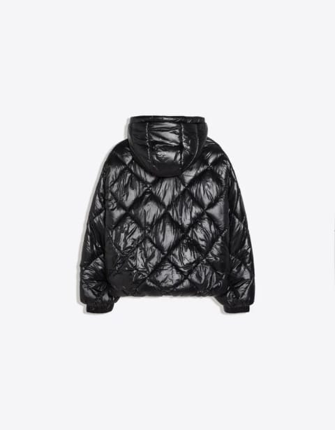 ژاکت تکنیکال هودی با دوخت الماسی برند Bershka
