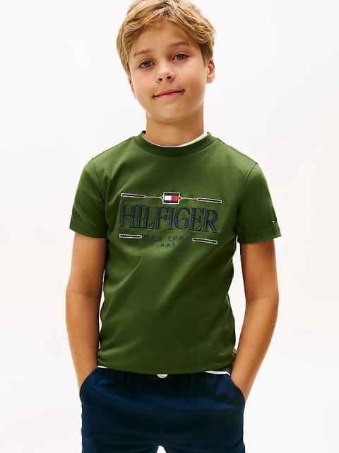 پسرانه Tommy Icons Interlock تیشرت