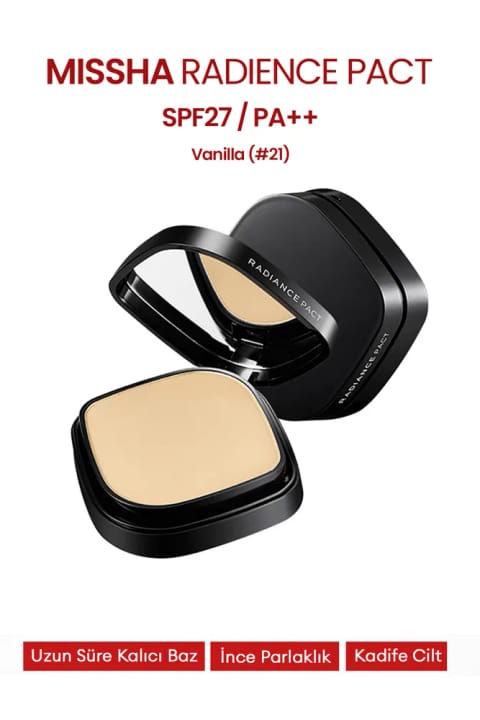 Missha Radiance Pact SPF27/PA++ کرم پودر فشرده (وانیل)