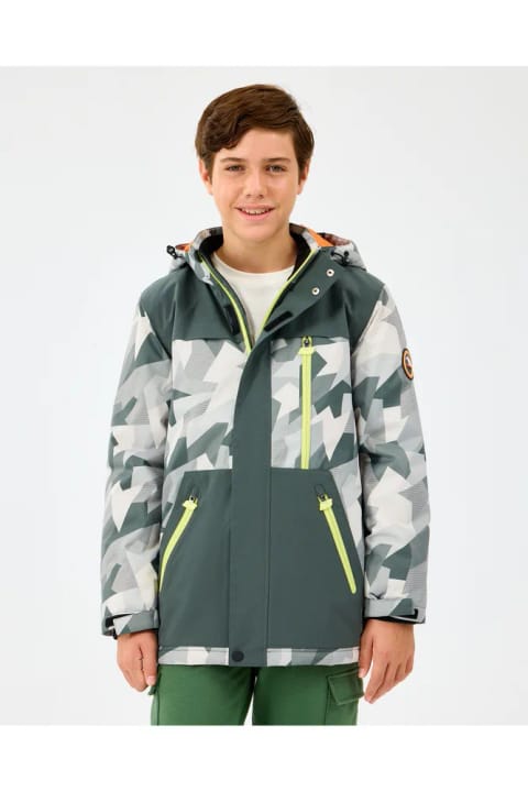 کاپشن پافر پسرانه بزرگ SKECHERS B مدل Outerwear Padded Jacket رنگ خاکستری SK242025-040