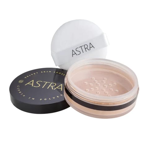 Astra Velvet Skin پودر فیکساتور loose Porcelain