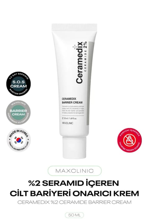MAXCLINIC کرم ترمیمکننده صورت حاوی 2% سرامید Ceramedix Barrier Cream