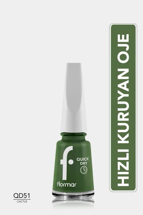Flormar Quick Dry لاک ناخن زودخشک با بافت سبک و براقیت بالا