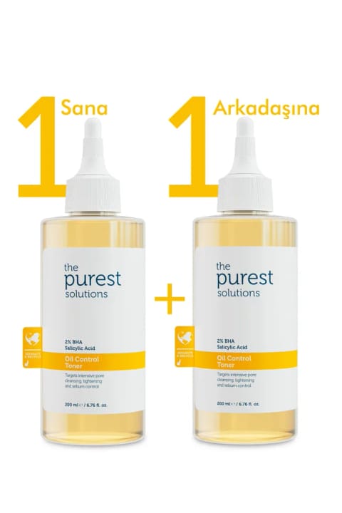 The Purest Solutions تونیک زرد پاککننده حاوی Salicylic Acid یک برای تو، یک برای دوستت