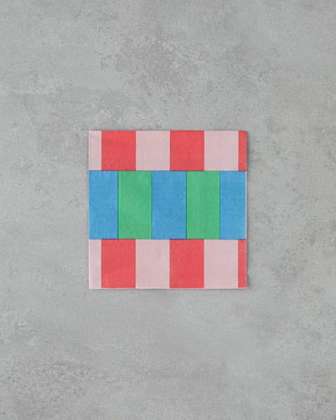 دستمال کاغذی Summer Checkers ۲۰ عددی ۳۳×۳۳ سانتی‌متر صورتی - سبز