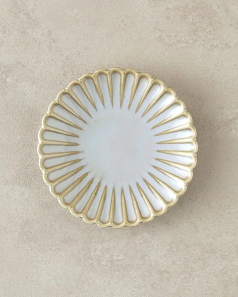 بشقاب پاستا Fiore New Bone China 15 سانتی‌متری خاکستری