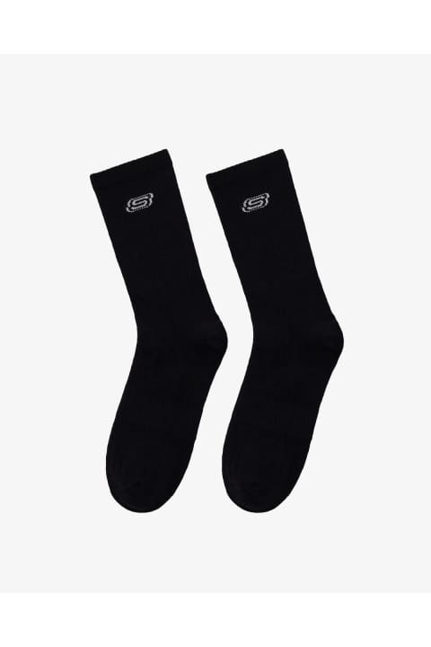 SKECHERS S2520318 U Crew 2 Pack 2 عدد جوراب یونیسکس مشکی