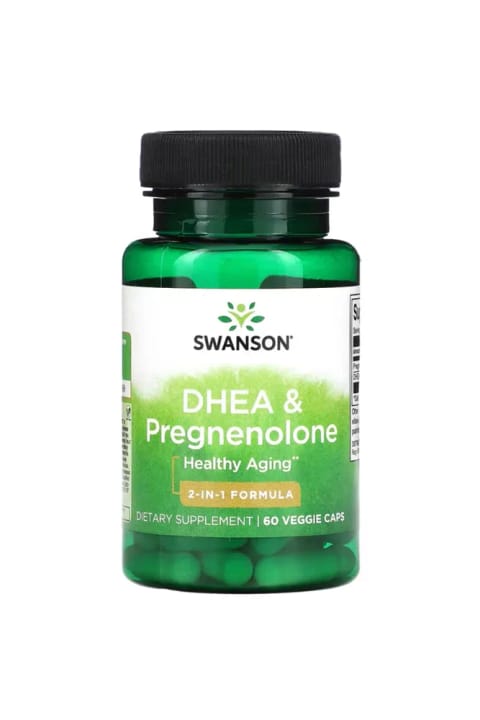 Swanson Dhea & Pregnenolone، 60 کپسول گیاهی نسخه آمریکا