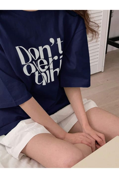 تیشرت طراحی چاپی Dont Over Think uyguntarz