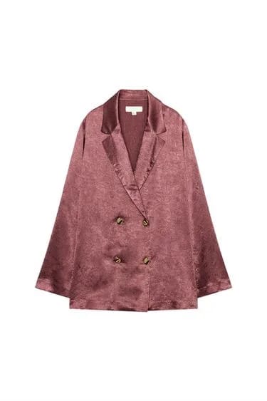 CRINKLED FLUID BLAZER