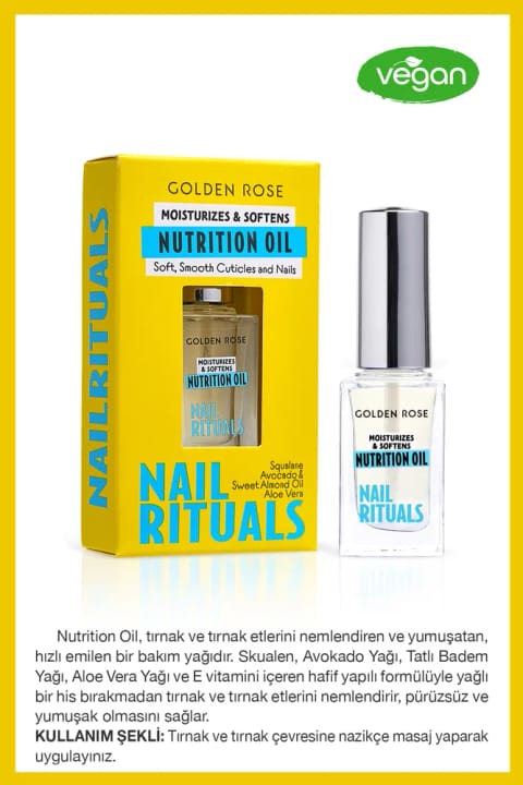Golden Rose روغن ناخن و کوتیکول Nail Rituals Nutrition