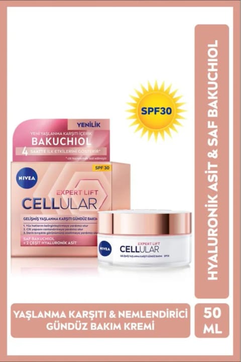 NIVEA کرم روز ضد پیری Cellular Expert Lift با SPF30 و باکوشیول، ۵۰ میلیلیتر