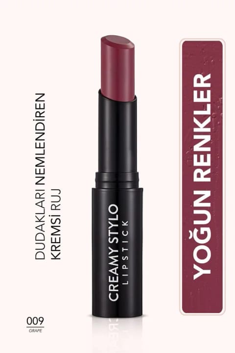 رژ لب استیکی نیمه براق فلورمار - Creamy Stylo Lipstick -009 Grape