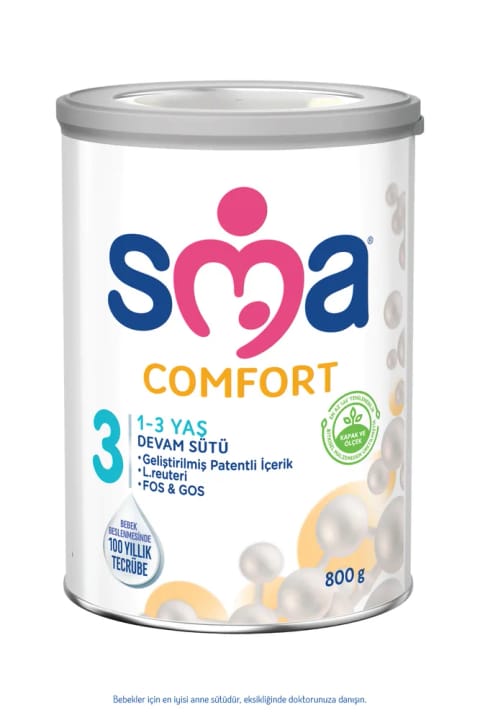 SMA Comfort 3 شیر ادامه‌دهنده ۱-۳ سال ۸۰۰ گرم