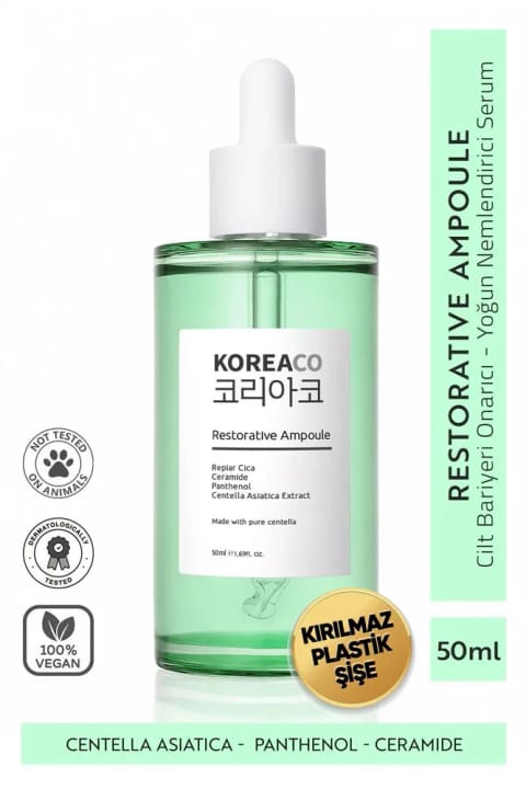 KOREACO Centella & Cica & Ceramide ترمیمکننده، روشنکننده، مرطوبکننده ۲۴ ساعته
