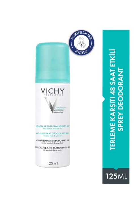 اسپری دئودرانت ضد تعریق Vichy Anti-Transpirant با اثر ۴۸ ساعته ۱۲۵ ml