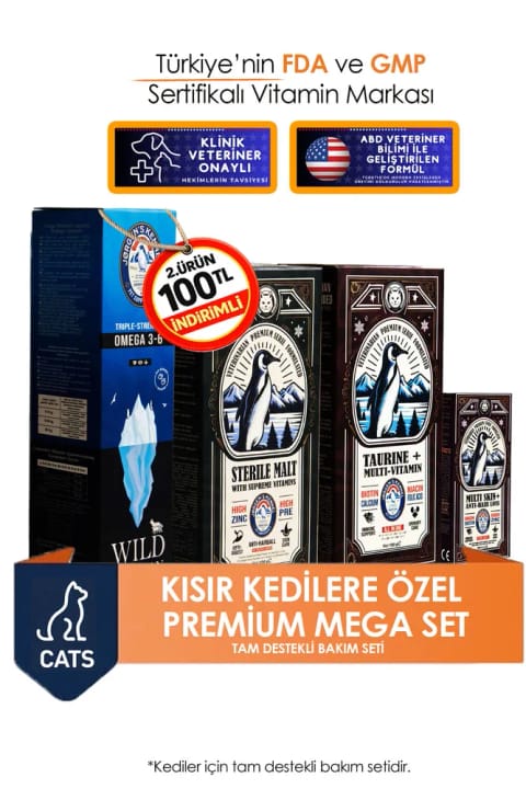 ست مگا پریمیوم طبیعی Jorgens Kennel مخصوص گربههای عقیمشده