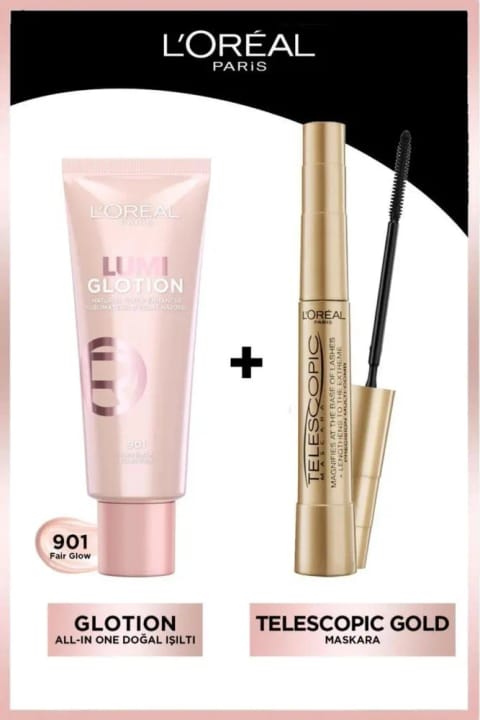 L'Oreal Paris Telescopic Maskara و Glotion All-in-One طبیعی 901