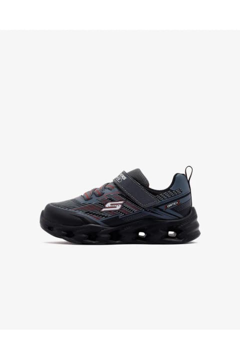 SKECHERS VORTEX 2.0 کفش اسپرت پسر بچه کوچک مشکی چراغدار 400605N BKCC
