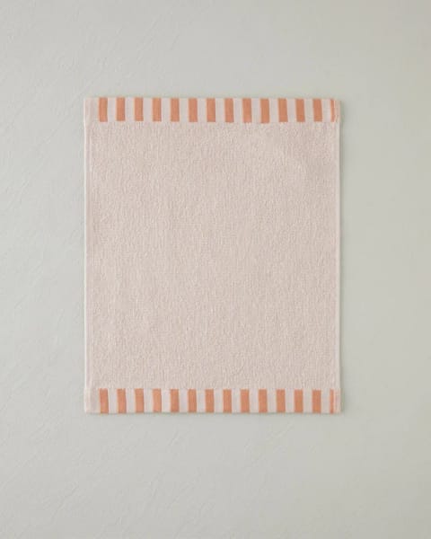 حوله دستی Stripe Edge ۱۰۰٪ پنبه ۳۰×۴۰ سانتی‌متر پودر