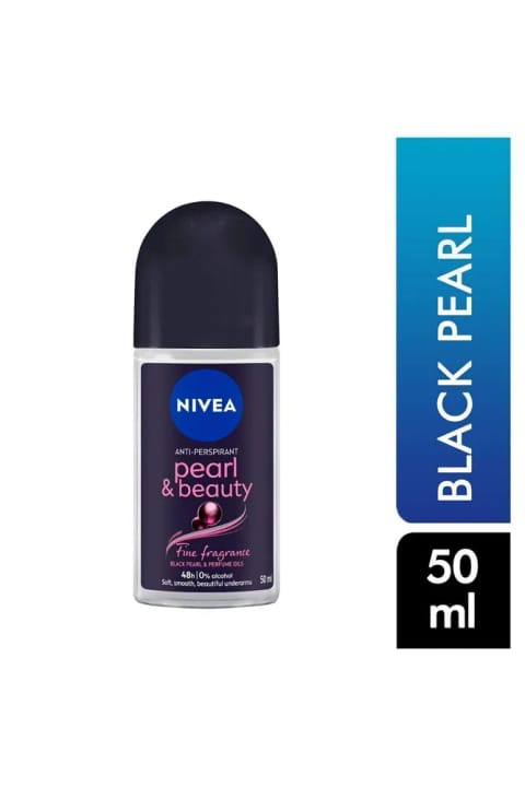 NIVEA Pearl & Beauty Black دئودورانت رول‌آن زنانه ۵۰ میلی‌لیتر