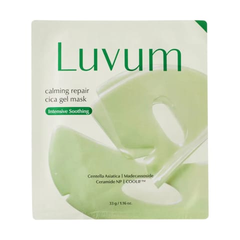 LUVUM ماسک ژله‌ای شفاف‌کننده کره‌ای Cica آرام‌بخش و ترمیم‌کننده