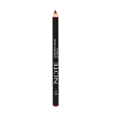 Note Ultra Rich Color خط لب 11 قرمز آجری