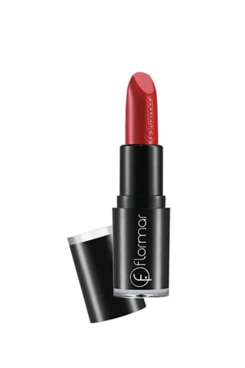 رژ لب Flormar مدل Long Wearing Lipstick رنگ Satin Red 8690604107766