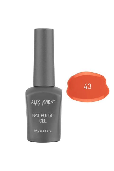 Alix Avien UV ماندگار ژل لاک مرجانی 43 - Gel Polish - 12 میلی‌لیتر